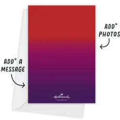 Paisley Ombre Flat Diwali Photo Card