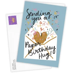 Paper Hug Custom Birthday Card