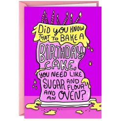 Pardon My Domestic Skills Funny Birthday Card