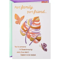 Part Family, Part Friend Birthday Card for Relative