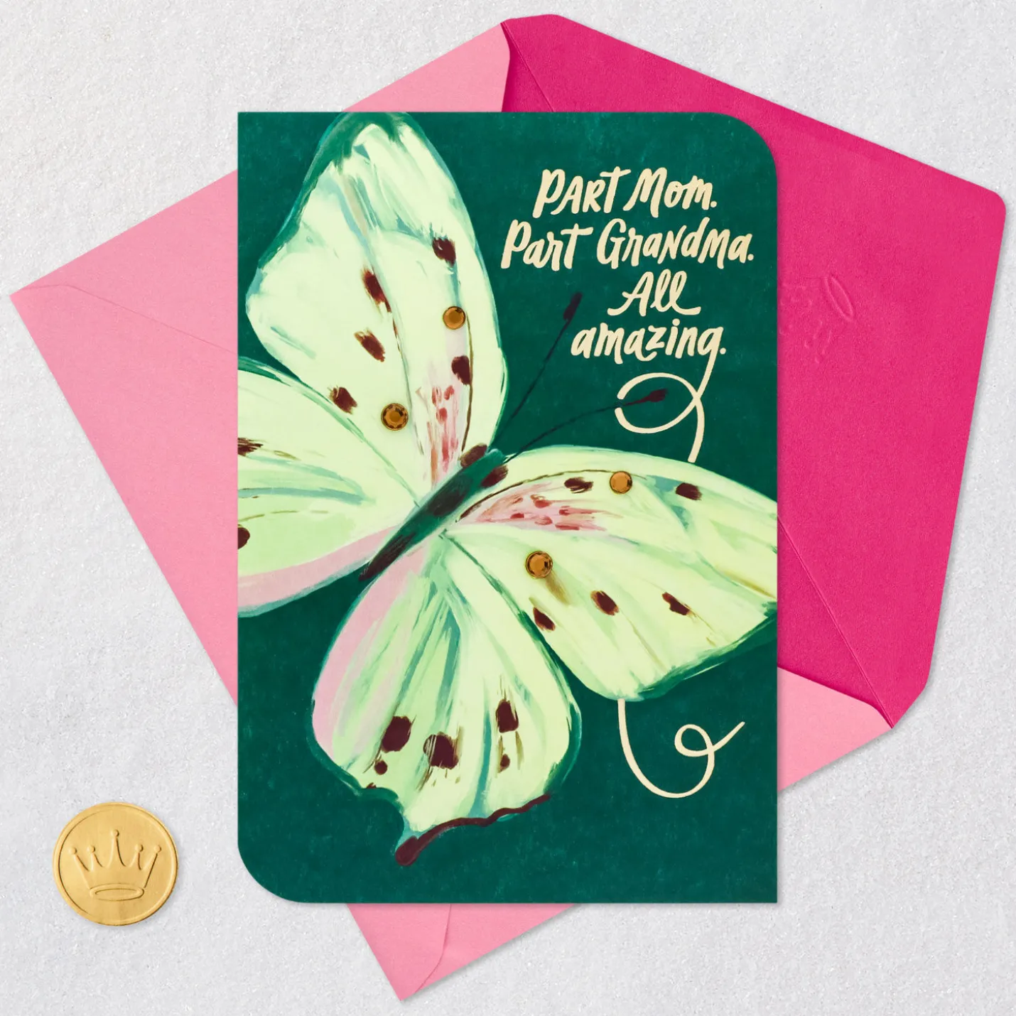 Part Mom, Part Grandma, All Amazing Birthday Card for Mom from All