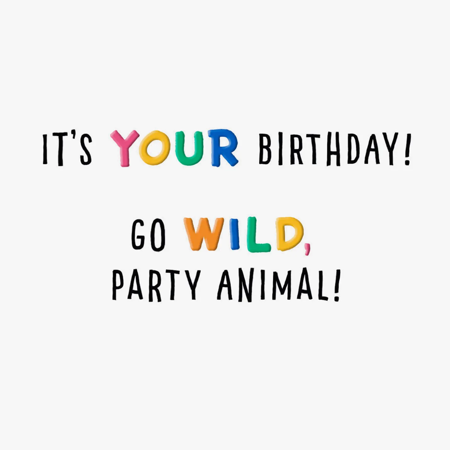 Party Animal Dogs Birthday Card for Kids