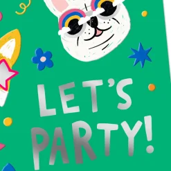 Party Animal Dogs Birthday Card for Kids