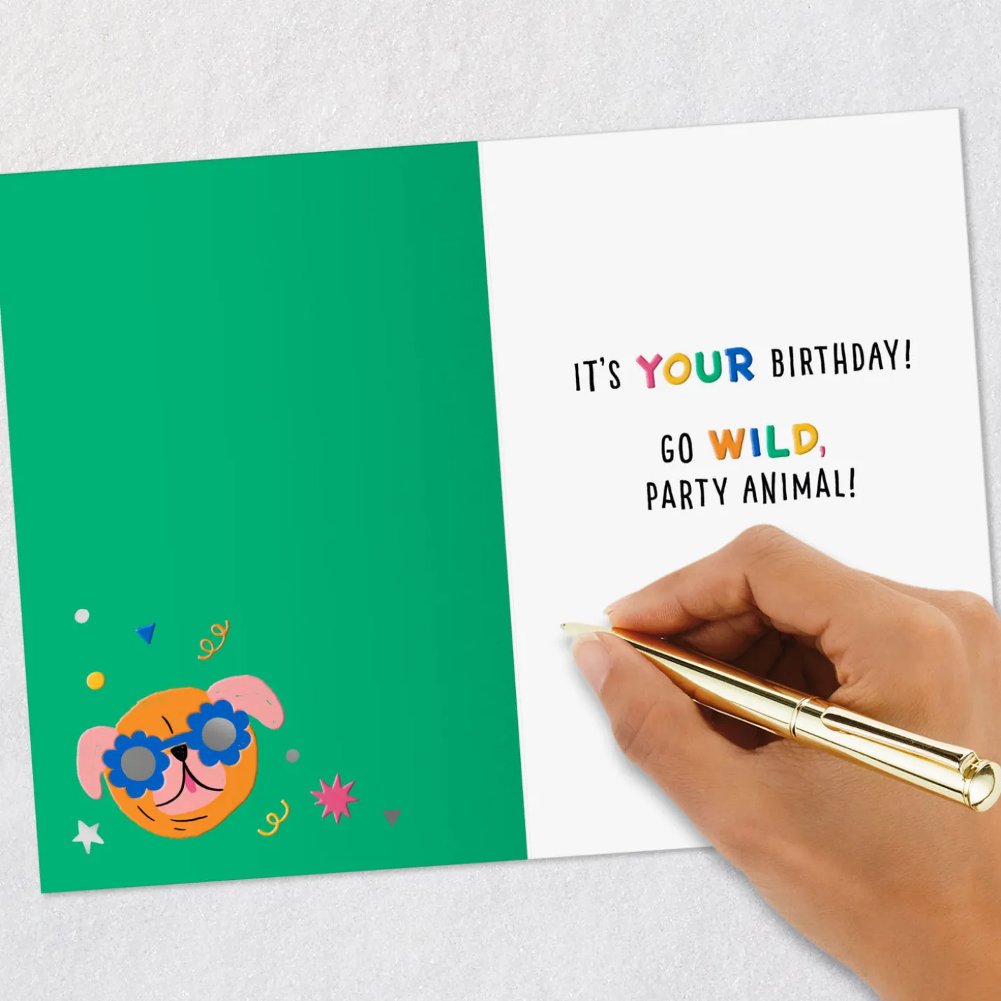 Party Animal Dogs Birthday Card for Kids