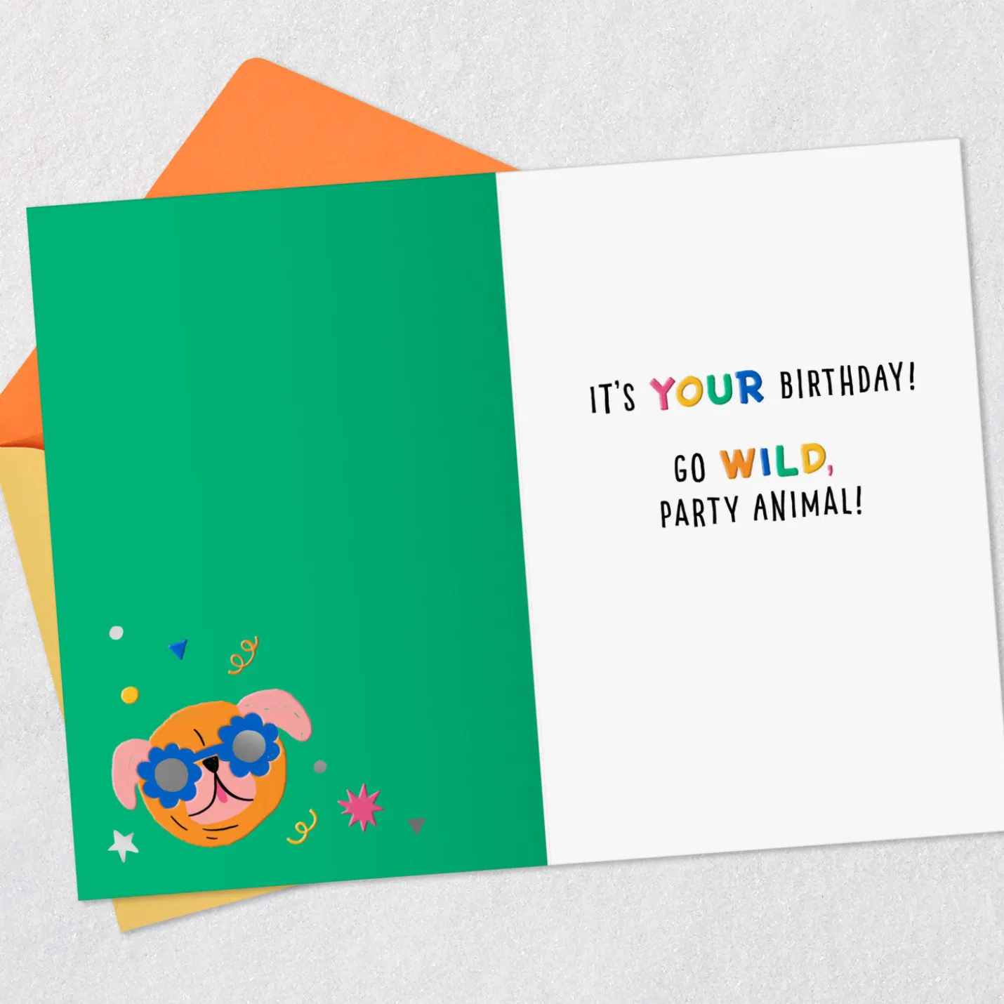 Party Animal Dogs Birthday Card for Kids