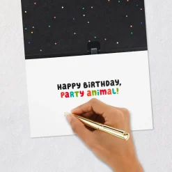 Party Animal Dogs Funny Musical Birthday Card