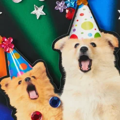 Party Animal Dogs Funny Musical Birthday Card
