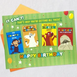 Party Animals Birthday Card for Kids With Mini Cards