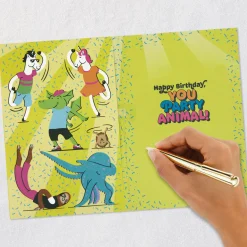 Party Animals Musical Birthday Card for Kids