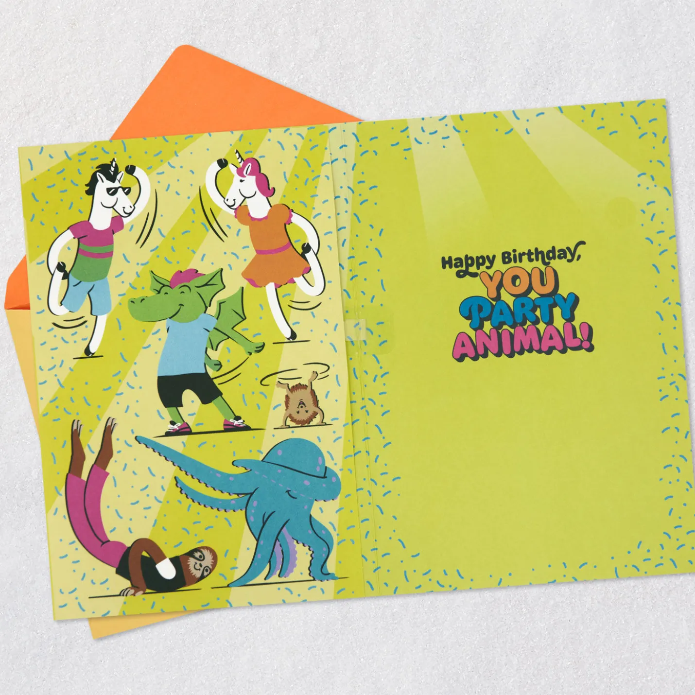 Party Animals Musical Birthday Card for Kids