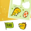 Party Like a Dinosaur Birthday Card for Kids With Stickers