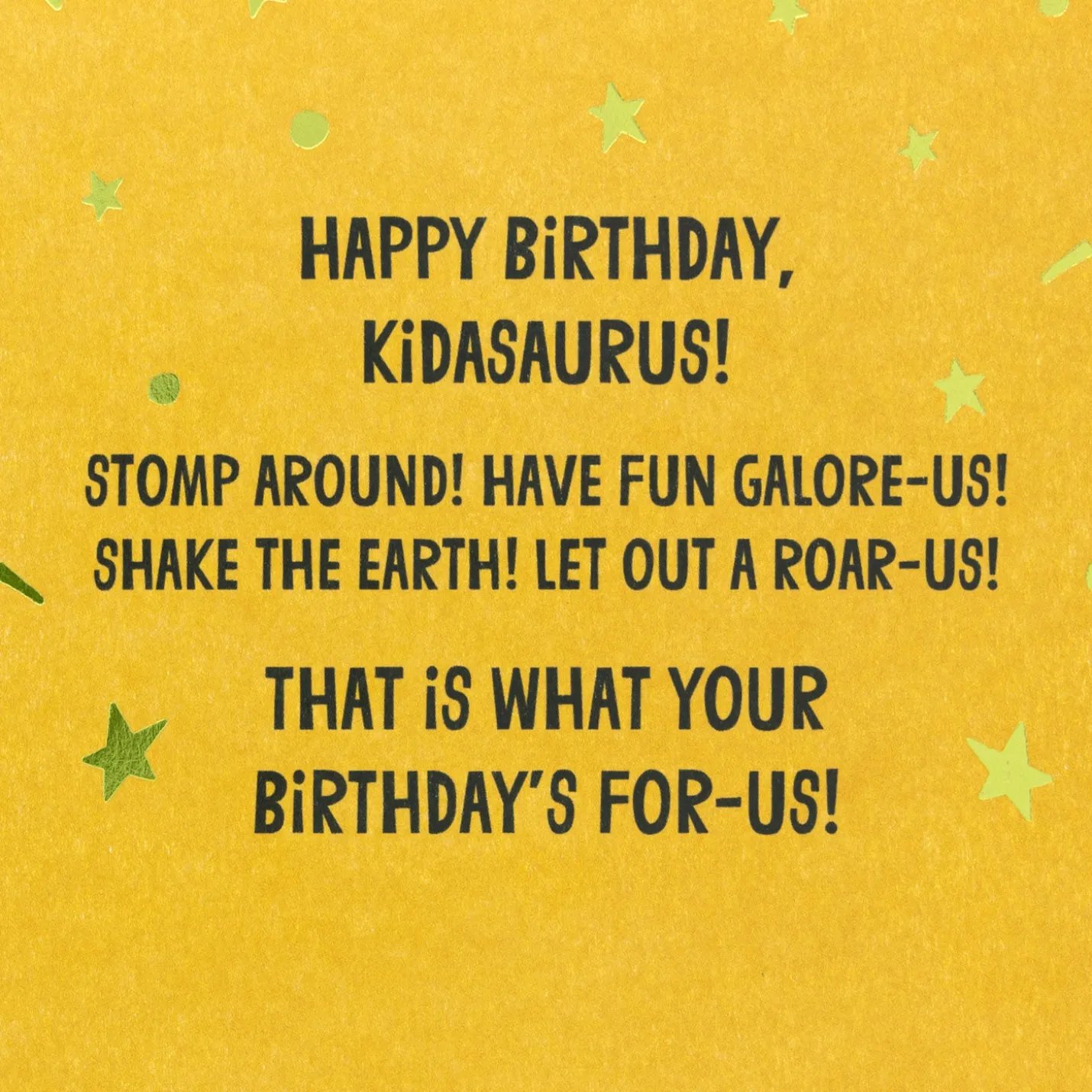 Party Like a Dinosaur Birthday Card for Kids With Stickers
