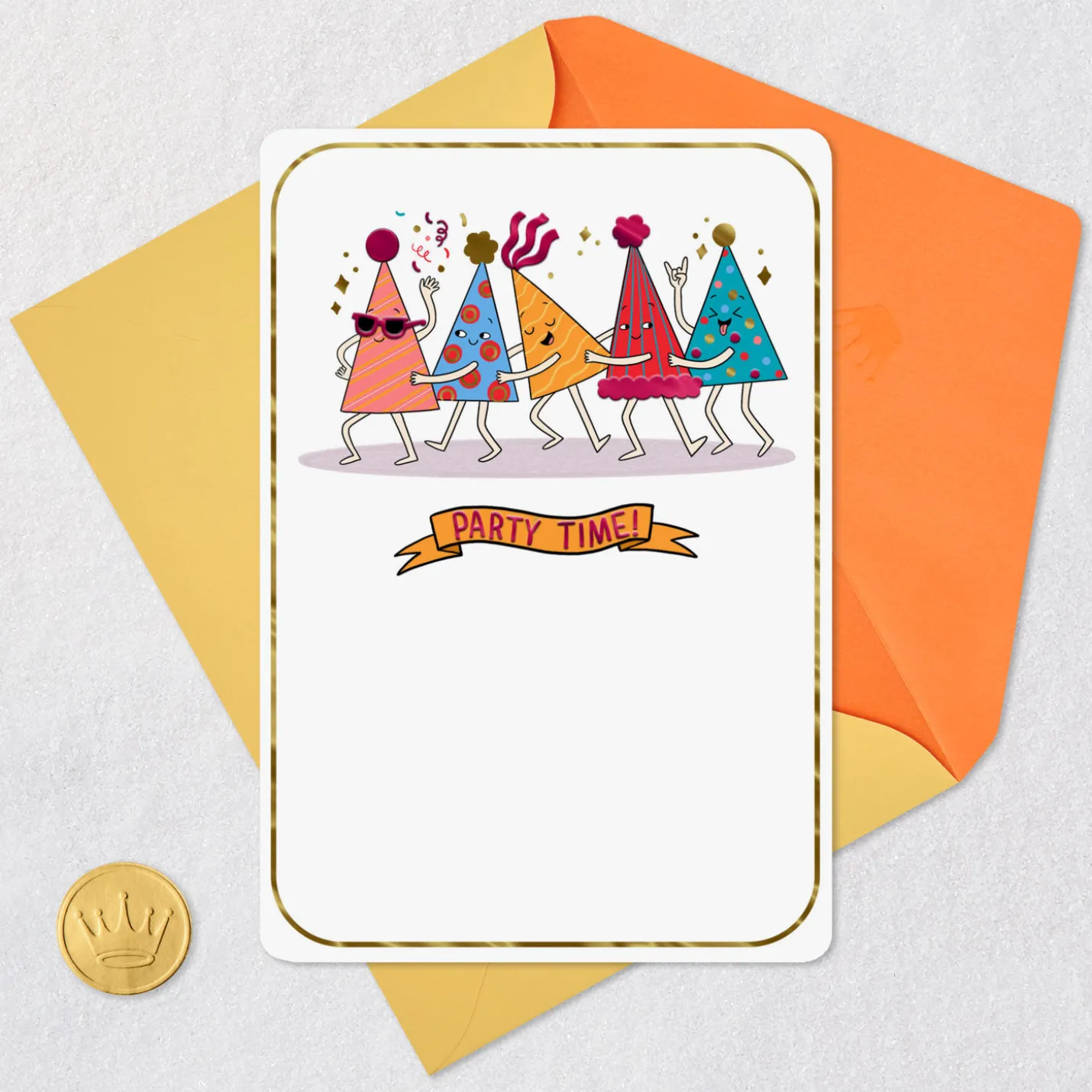 Party Time Birthday Card for Kids