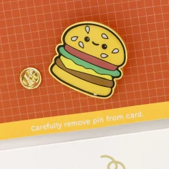 Party Your Buns Off Birthday Card With Hamburger Pin