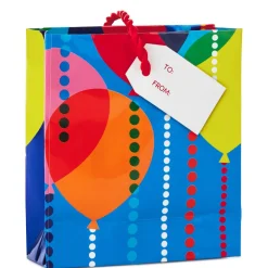 Party Balloons Gift Card Holder Mini Bag, 4.5"