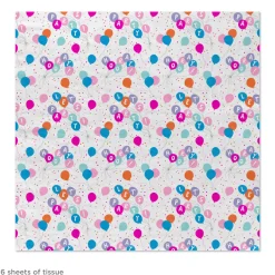 Party Balloons Tissue Paper, 6 Sheets