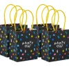 4" "Party On" Mini Treat Bags With Handles, Pack of 4