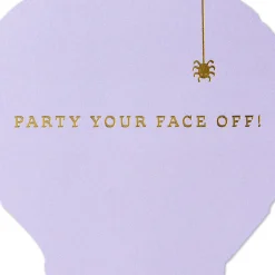 Party Your Face Off Mummy Paper Craft Halloween Card