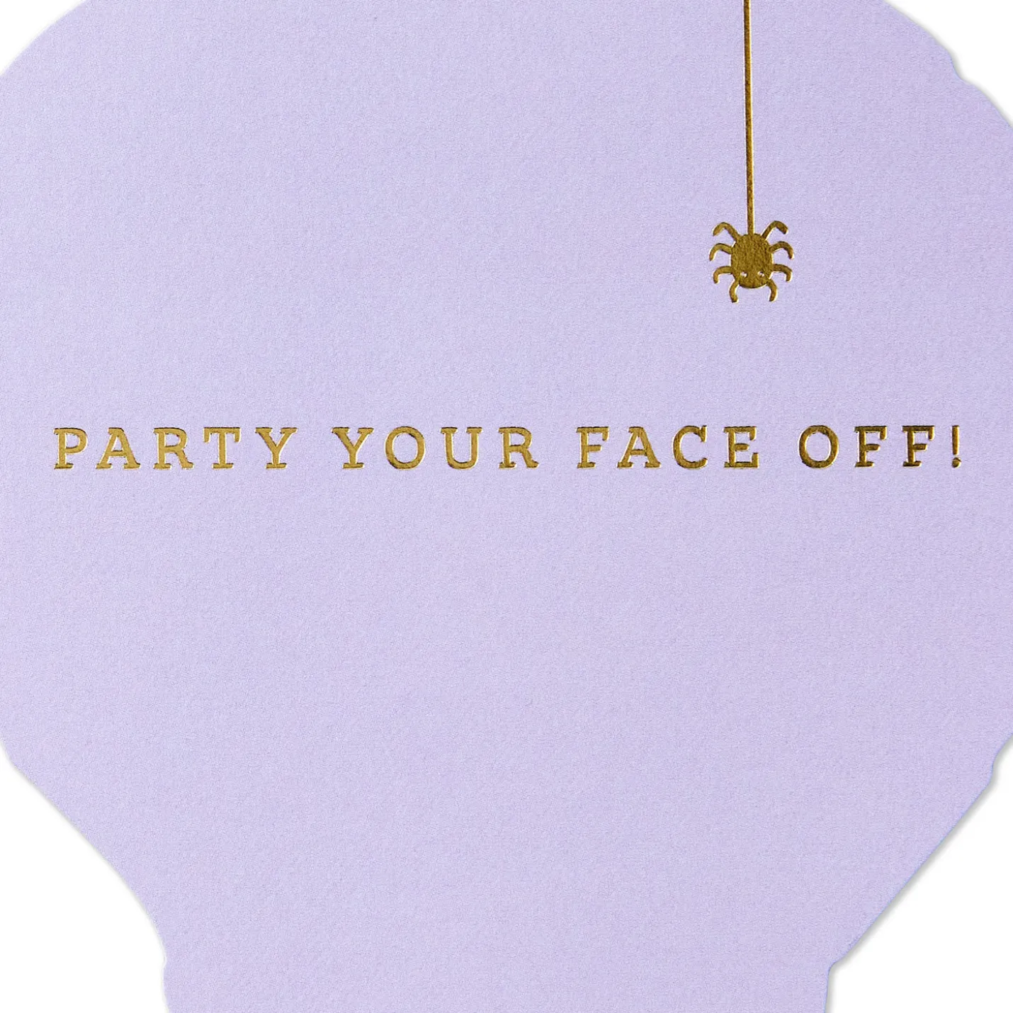Party Your Face Off Mummy Paper Craft Halloween Card