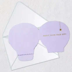Party Your Face Off Mummy Paper Craft Halloween Card