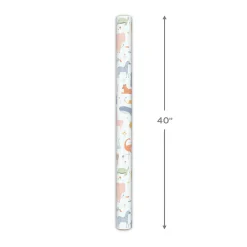 Pastel Animals Jumbo Wrapping Paper, 90 sq. ft.
