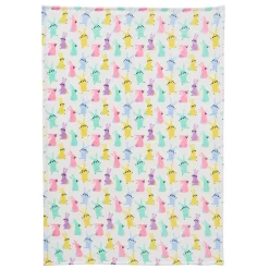 Pastel Bunnies Plush Fleece Throw Blanket, 50x70