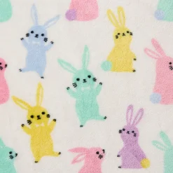 Pastel Bunnies Plush Fleece Throw Blanket, 50x70