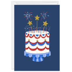 Patriotic Cake Custom Celebration Card