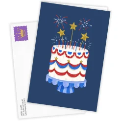 Patriotic Cake Custom Celebration Card