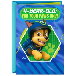 Paw Patrol™ Chase and Friends 4th Birthday Card