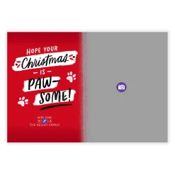 Paw-Some Pet Flat Christmas Photo Card