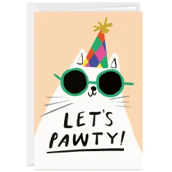 Pawty Cat Custom Celebration Card