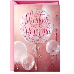 Peace and Infinite Blessings Spanish-Language Religious Birthday Card for Sister