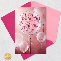 Peace and Infinite Blessings Spanish-Language Religious Birthday Card for Sister