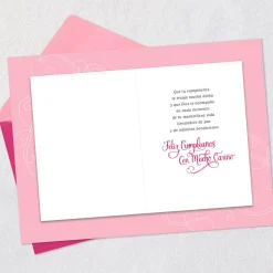 Peace and Infinite Blessings Spanish-Language Religious Birthday Card for Sister