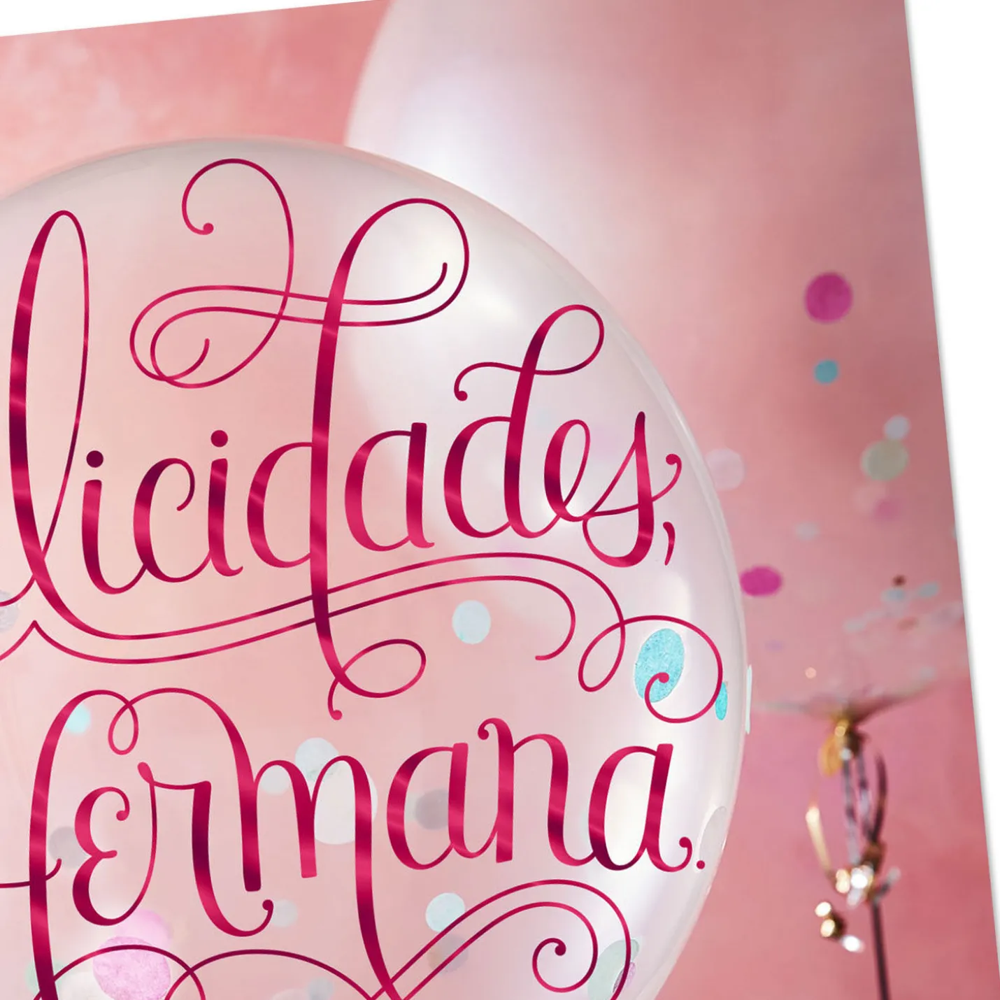 Peace and Infinite Blessings Spanish-Language Religious Birthday Card for Sister