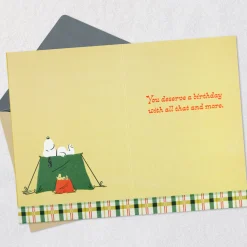 Peanuts® Beagle Scouts Blue Skies and Adventure Birthday Card