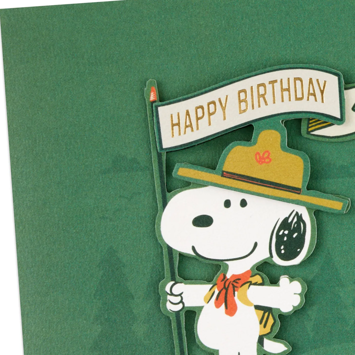 Peanuts® Beagle Scouts Snoopy Non-Stop Fun Birthday Card