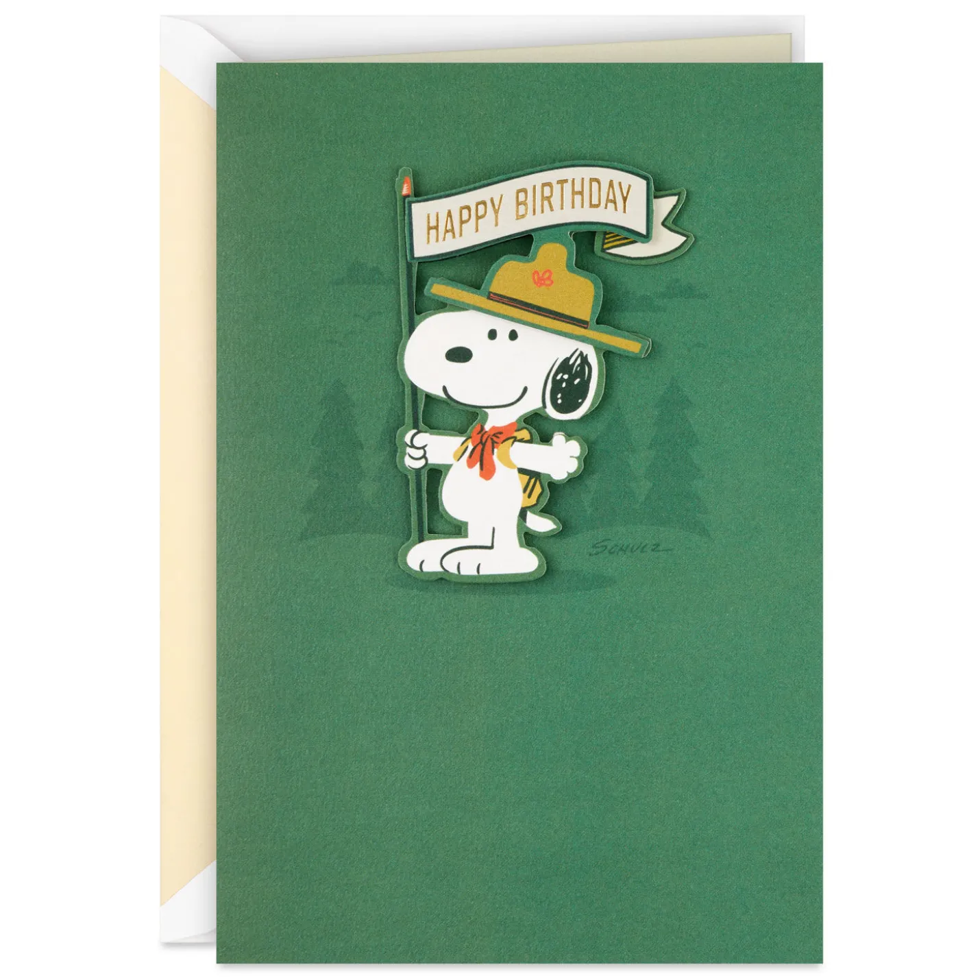 Peanuts® Beagle Scouts Snoopy Non-Stop Fun Birthday Card