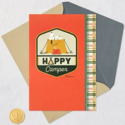 Peanuts® Beagle Scouts Snoopy Happy Camper Birthday Card