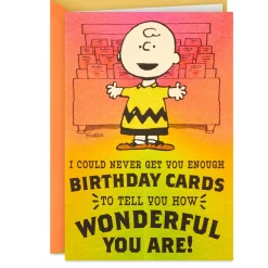 Peanuts® Charlie Brown Wonderful You Funny Birthday Card With Mini Cards