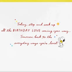 Peanuts® Love and Hugs Coming Your Way Birthday Card