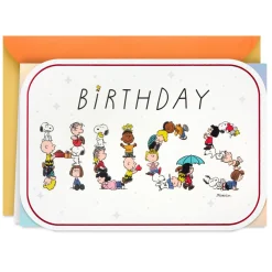 Peanuts® Love and Hugs Coming Your Way Birthday Card