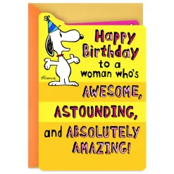 Peanuts® Snoopy Absolutely Amazing Pop-Up Birthday Card for Her