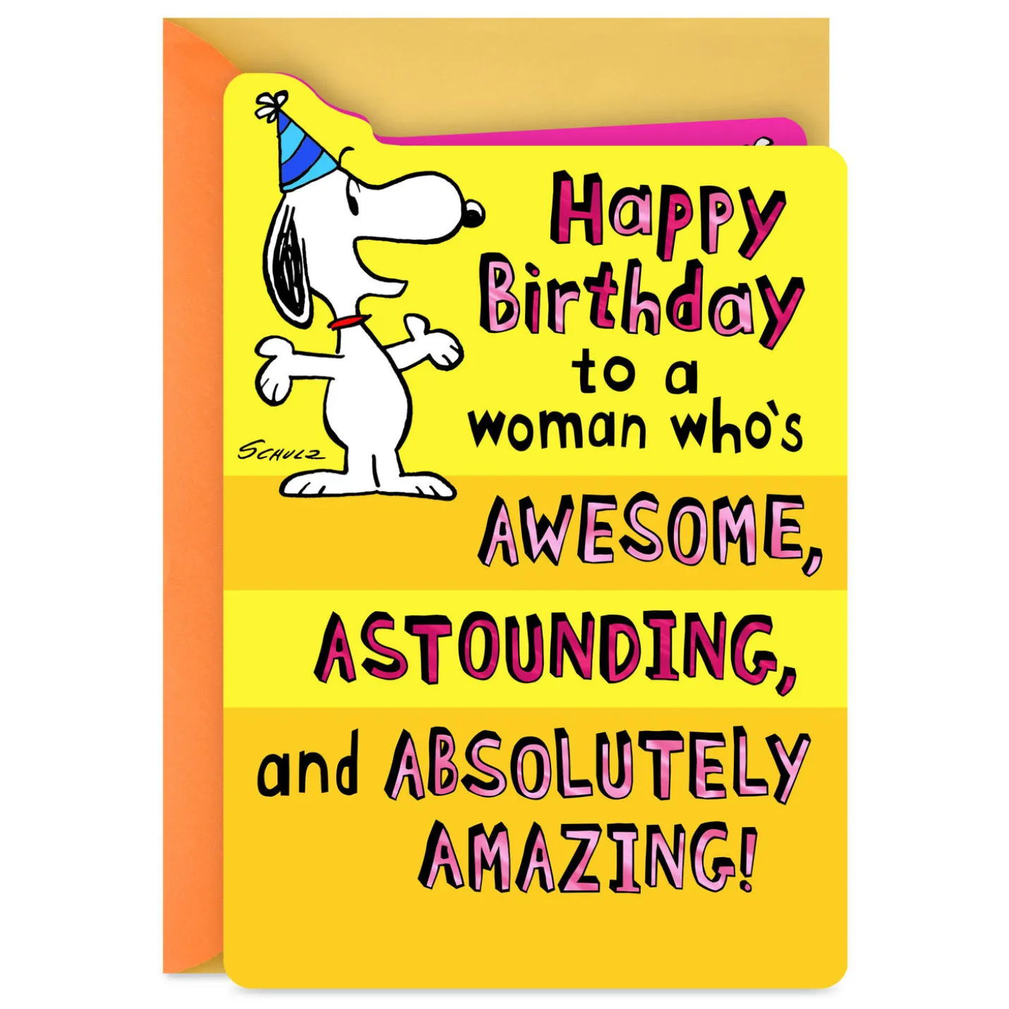 Peanuts® Snoopy Absolutely Amazing Pop-Up Birthday Card for Her