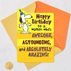 Peanuts® Snoopy Absolutely Amazing Pop-Up Birthday Card for Her