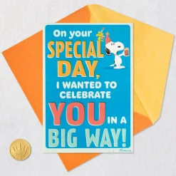 Peanuts® Snoopy and Woodstock Burpday Banner Funny Birthday Card