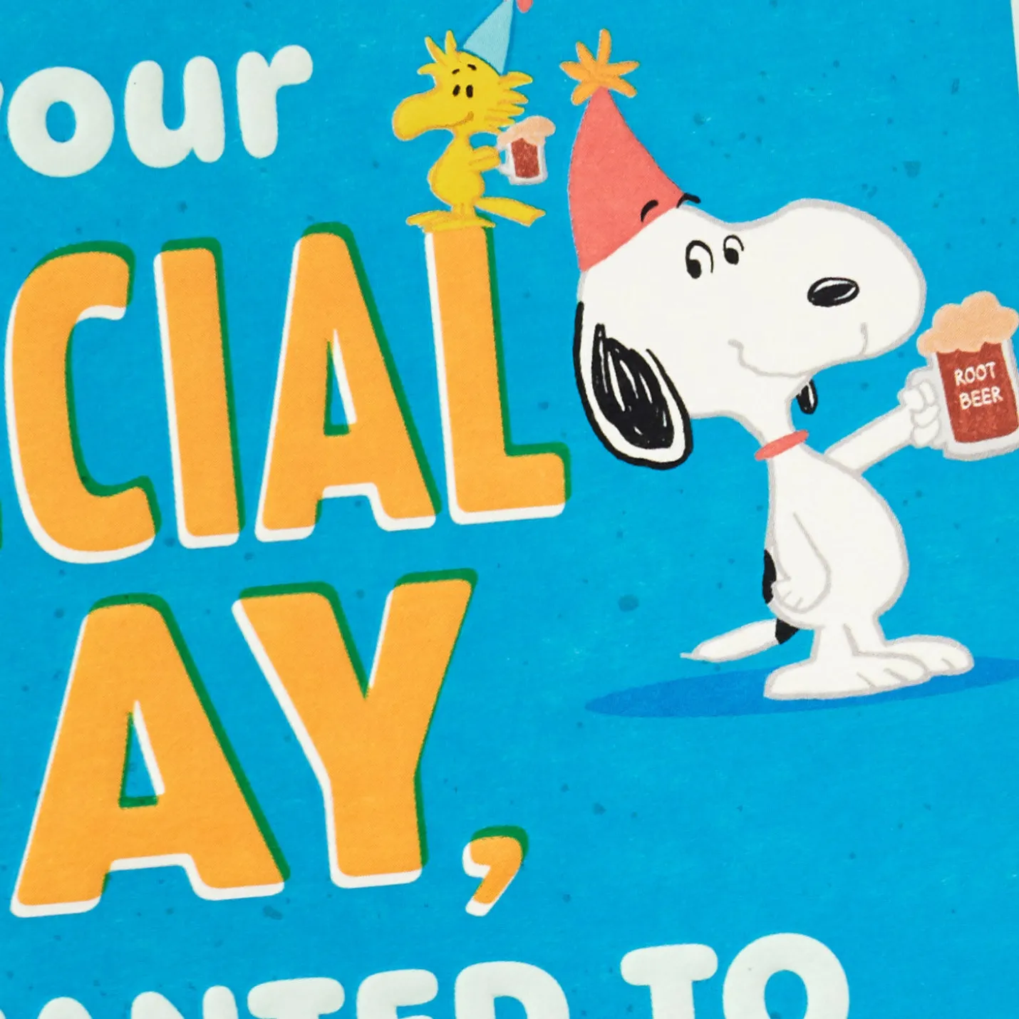 Peanuts® Snoopy and Woodstock Burpday Banner Funny Birthday Card