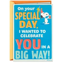 Peanuts® Snoopy and Woodstock Burpday Banner Funny Birthday Card