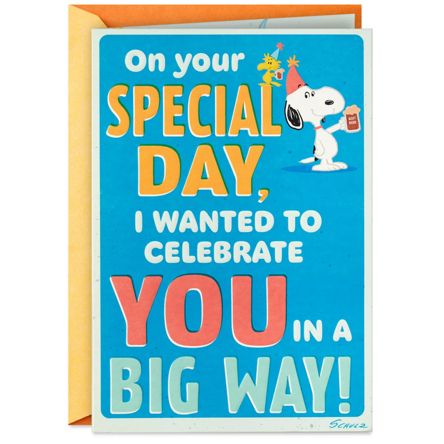 Peanuts® Snoopy and Woodstock Burpday Banner Funny Birthday Card